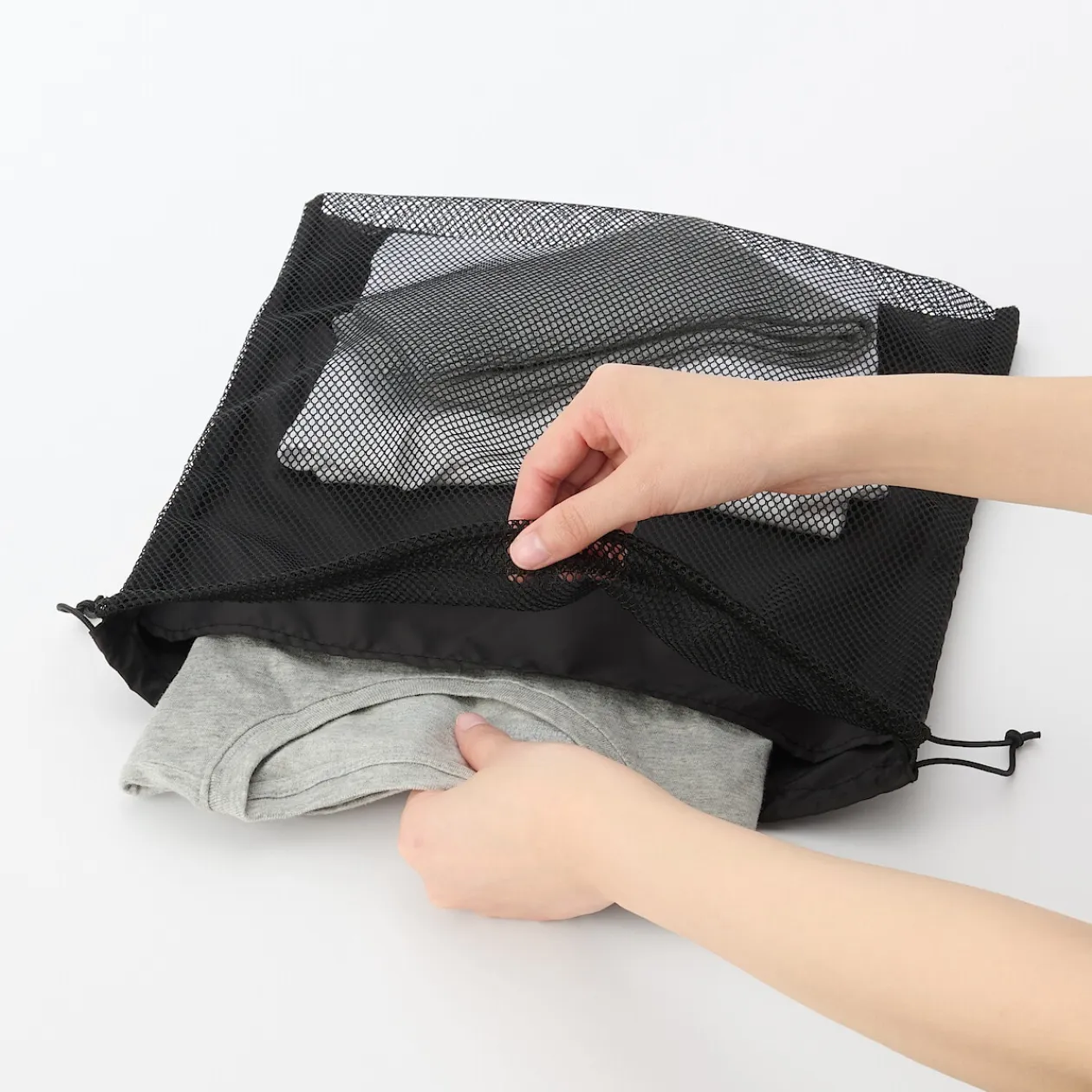 Packing Cubes Et Accessoires De Voyage^Muji Sac à cordon en maille - Grand modèle