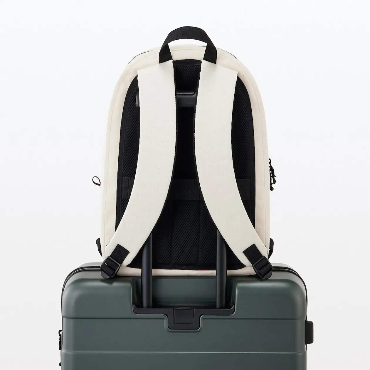 Sacs|Sacs^Muji Sac à dos étanche en coton Blanc Brut