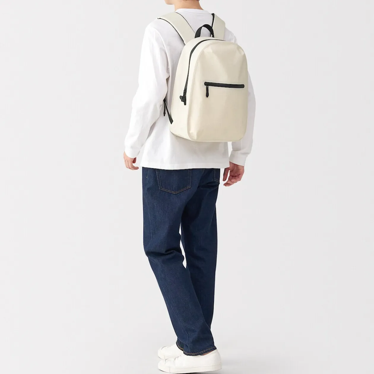 Sacs|Sacs^Muji Sac à dos étanche en coton Blanc Brut