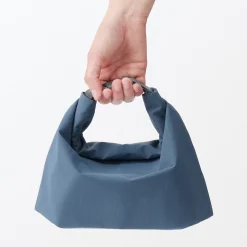 Linge De Table^Muji Sac à lunch isotherme à fermeture à enroulement - Grand format - Bleu fumé