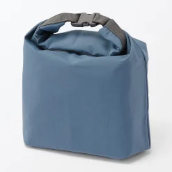 Linge De Table^Muji Sac à lunch isotherme à fermeture à enroulement - Grand format - Bleu fumé