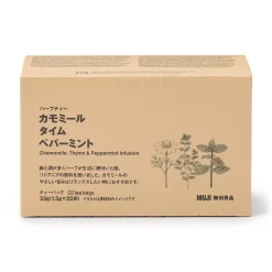 Boissons Gazeuses, Thé Et Café^Muji Sachets de thé Camomille, Thym et Menthe poivrée 22x1,5g