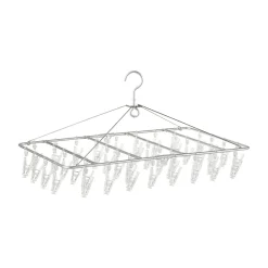 Produits D'Entretien Des Vêtements^Muji Séchoir rectangulaire en aluminium ‐ 40 pinces
