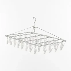 Produits D'Entretien Des Vêtements^Muji Séchoir rectangulaire en aluminium ‐ 40 pinces