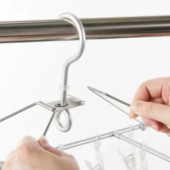 Produits D'Entretien Des Vêtements^Muji Séchoir rectangulaire en aluminium ‐ 40 pinces