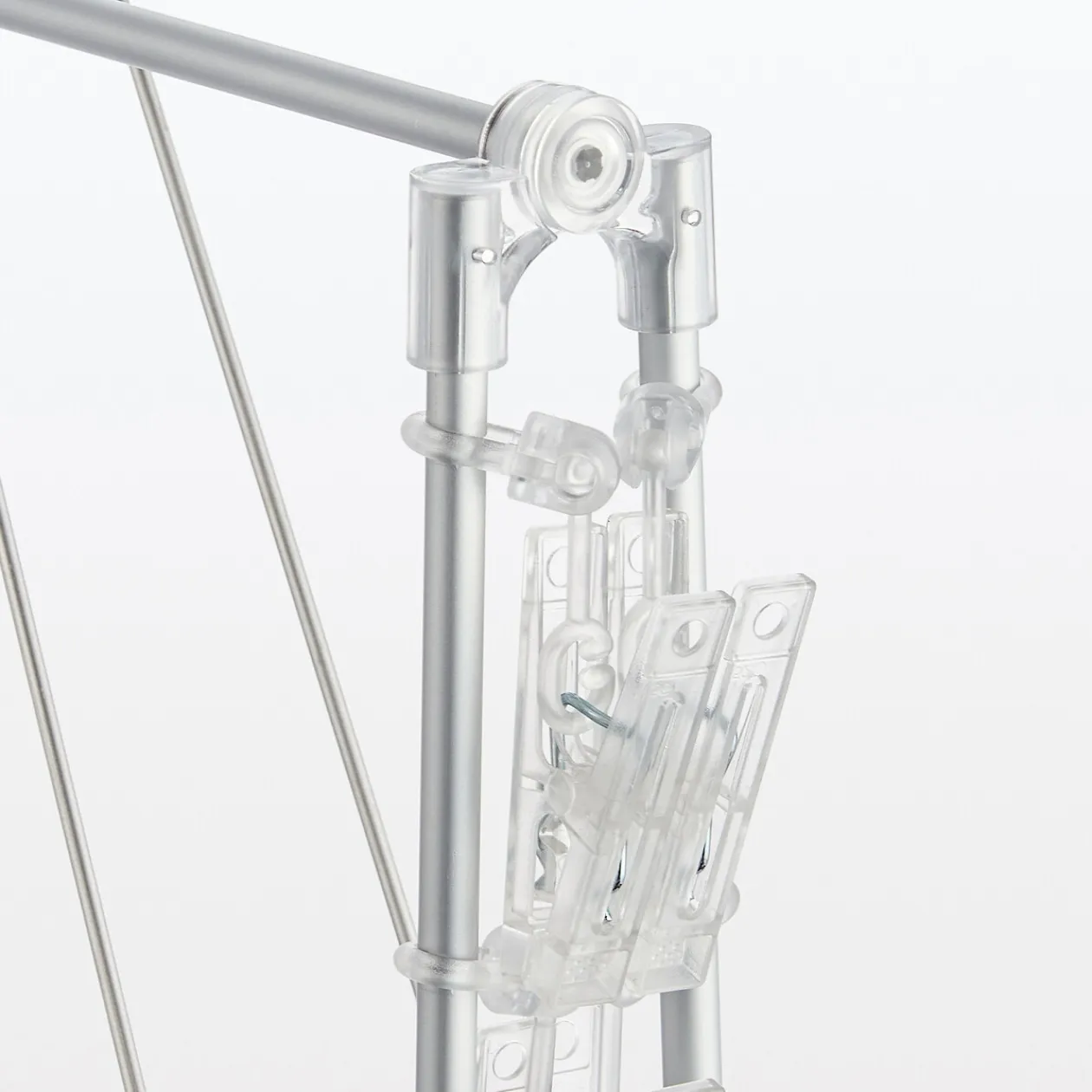 Produits D'Entretien Des Vêtements^Muji Séchoir rectangulaire pliable en aluminium ‐ 26 pinces