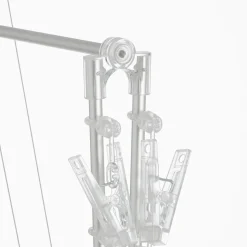 Produits D'Entretien Des Vêtements^Muji Séchoir rectangulaire pliable en aluminium ‐ 26 pinces