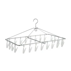 Produits D'Entretien Des Vêtements^Muji Séchoir rectangulaire pliable en aluminium ‐ 26 pinces