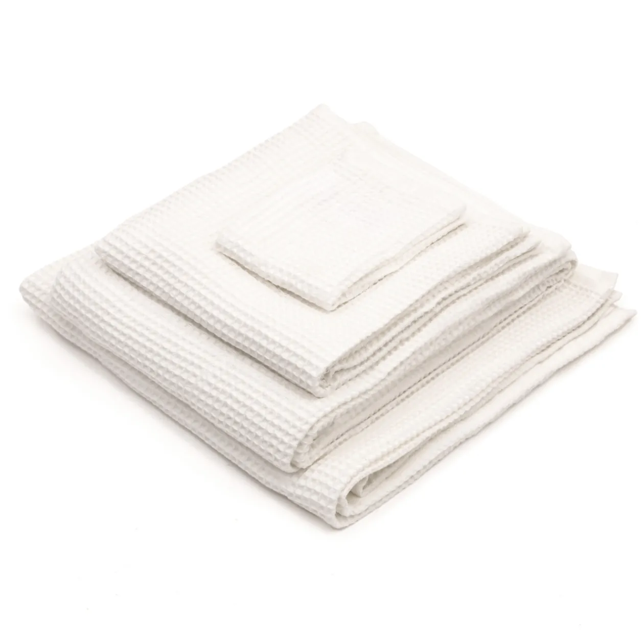Serviettes De Bain^Muji Serviette gaufrée pour le visage en velours de coton bio