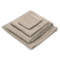 Serviettes De Bain^Muji Serviette gaufrée pour le visage en velours de coton bio