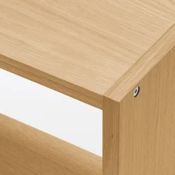 Étagères Modulables En Bois^Muji Set de 3 étagères étroites en chêne ‐ 3x5 niveaux (Dont Eco‐part. 5,30€)