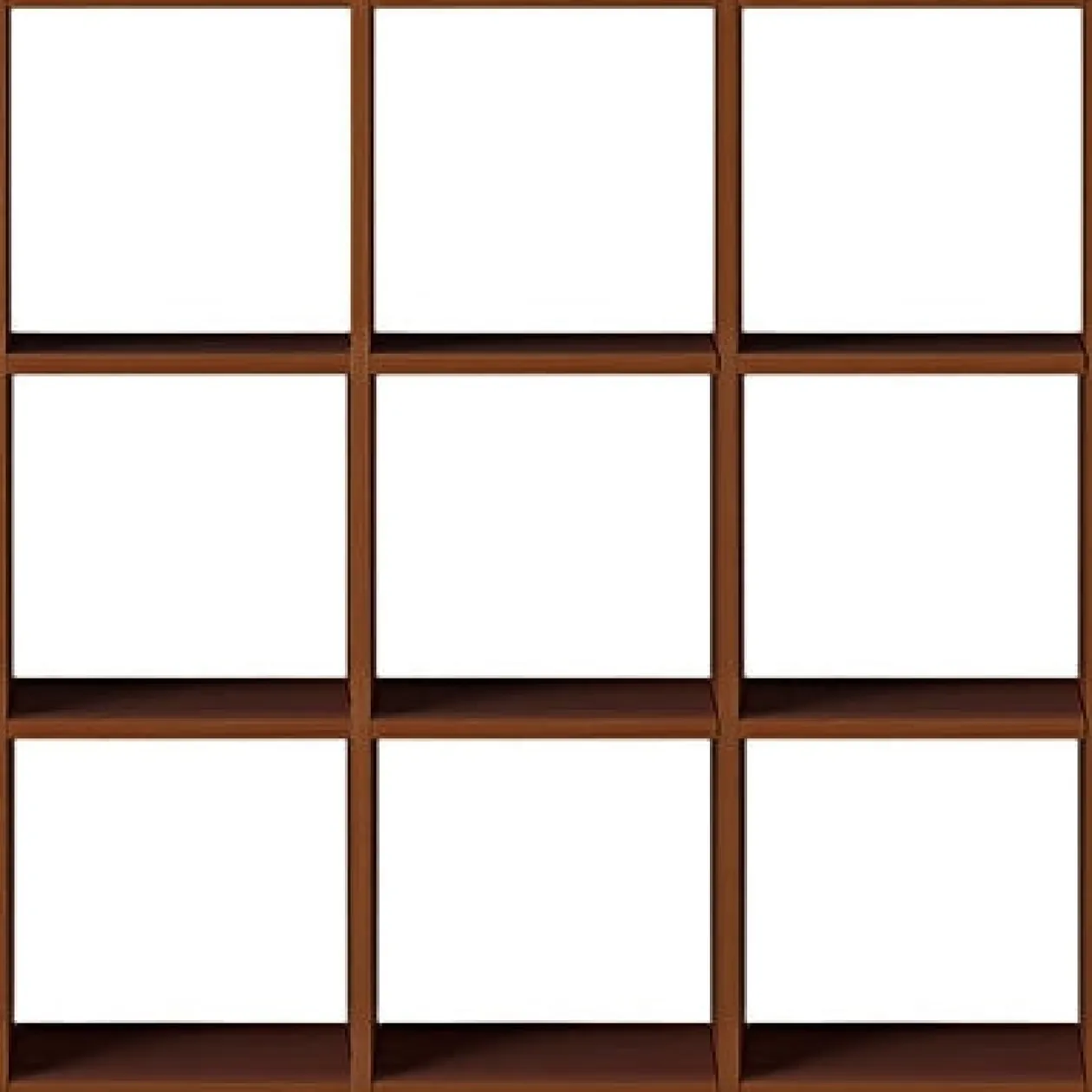 Étagères Modulables En Bois^Muji Set de 3 étagères étroites en noyer ‐ 3x3 niveaux(Dont Eco‐part. 3,80 €)