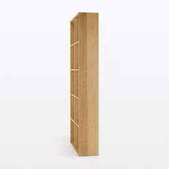 Étagères Modulables En Bois^Muji Set de 2 étagères étroites en chêne ‐ 2x5 niveaux (Dont Eco‐part. 5,30 €)