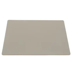 Linge De Table^Muji Set de table en cuir recyclé - rectangulaire, Gris Cendré