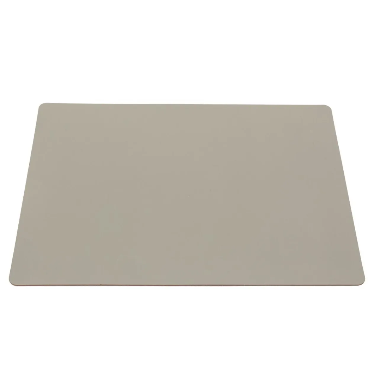 Linge De Table^Muji Set de table en cuir recyclé - rectangulaire, Gris Cendré