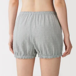 Sous‐Vêtements^Muji Short ballon en double gaze à pois dobby pour femme