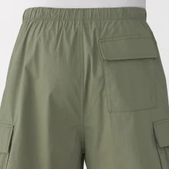 Pantalons Et Shorts^Muji Short cargo en mélange de coton délavé pour homme