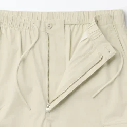 Pantalons Et Shorts^Muji Short cargo en mélange de coton délavé pour homme