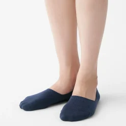 Chaussettes^Muji Socquettes fines en mélange de coton invisibles femme