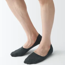 Chaussettes^Muji Socquettes fines invisibles avec grip au talon pour homme