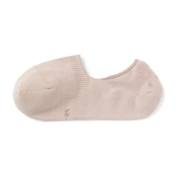 Chaussettes^Muji Socquettes fines invisibles avec grip au talon pour femme Brun pâle