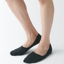 Chaussettes^Muji Socquettes fines invisibles avec grip au talon pour homme
