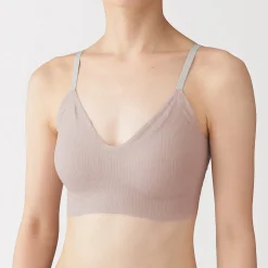 Sous‐Vêtements^Muji Soutien-gorge côtelé Soft Touch confortable pour femme