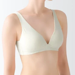 Sous‐Vêtements^Muji Soutien‐gorge plongeant sans armature en mélange de coton pour femme