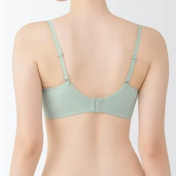 Sous‐Vêtements^Muji Soutien‐gorge sans armature en mélange de coton avec maintien latéral pour femme