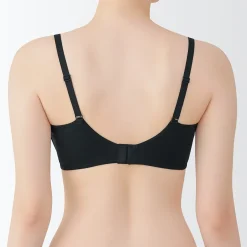 Sous‐Vêtements^Muji Soutien‐gorge sans armature en mélange de coton avec maintien latéral pour femme