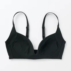 Sous‐Vêtements^Muji Soutien‐gorge sans armature en mélange de coton avec maintien latéral pour femme