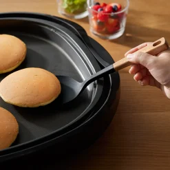 Ustensiles^Muji Spatule et cuillère en silicone avec manche en bois