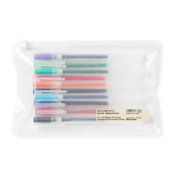 Packs De Stylos Et Crayons|Stylos Encre Gel^Muji Stylo à bille à encre gel coloré - 0,38 mm - Lot de 10