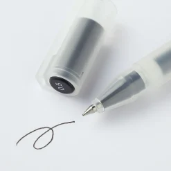 Packs De Stylos Et Crayons|Stylos Encre Gel^Muji Stylo à bille à encre gel noir - 0,5 mm - Lot de 10