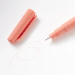 Feutres, Surligneurs Et Outils Correcteurs^Muji Stylo à encre à base d’eau, pointe fine - 0,5 mm, Abricot