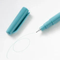 Feutres, Surligneurs Et Outils Correcteurs^Muji Stylo à encre à base d’eau, pointe fine - 0,5 mm, Cyan Grisâtre
