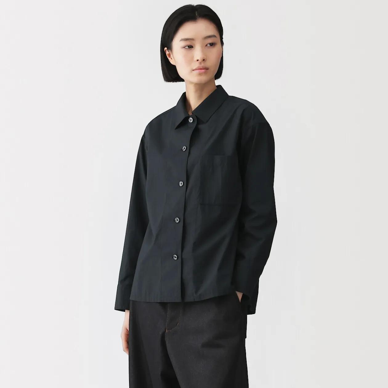 Chemises^Muji Surchemise en coton biologique pour femme