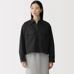 Vestes Et Manteaux|Chemises^Muji Sur-chemise légère en sergé de kapok mélangé pour femme