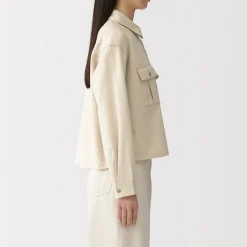 Vestes Et Manteaux|Chemises^Muji Sur-chemise légère en sergé de kapok mélangé pour femme