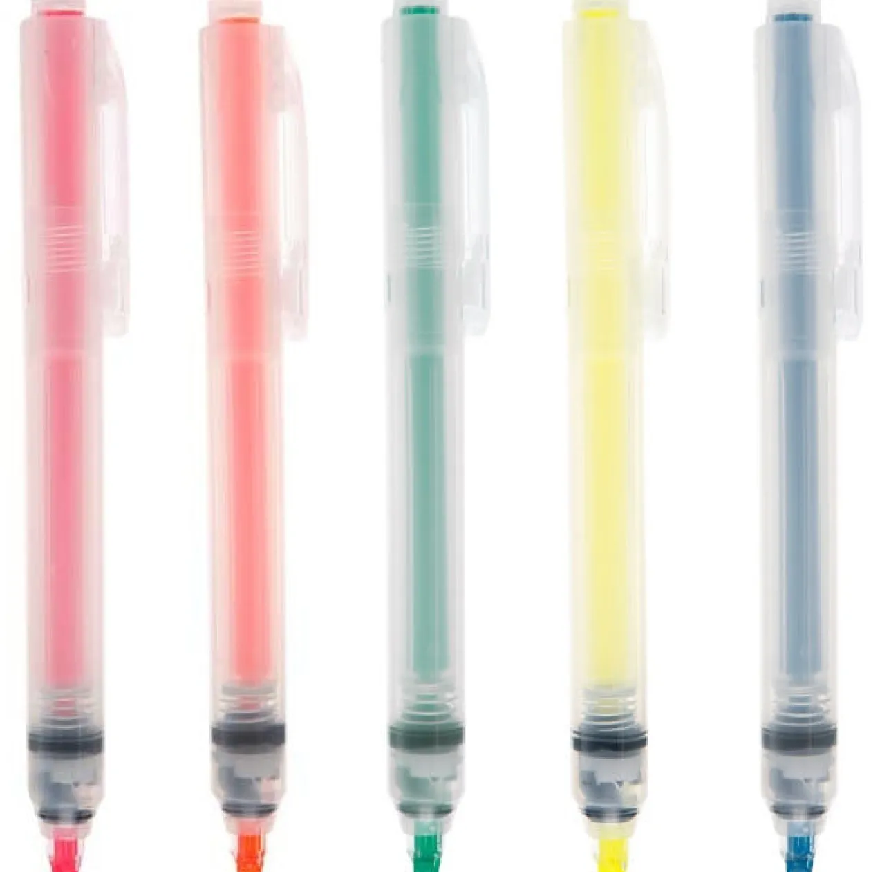 Feutres, Surligneurs Et Outils Correcteurs^Muji Surligneur fluo à poussoir