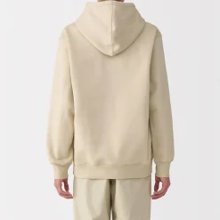 Pulls Et Cardigans|Hoodies Et Sweatshirts^Muji Sweatshirt à capuche en coton mélangé pour homme Ivoire