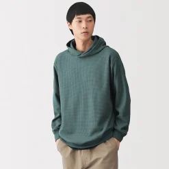 Pulls Et Cardigans|Hoodies Et Sweatshirts^Muji Sweat-shirt à capuche gaufré Quick Dry pour homme