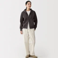Pulls Et Cardigans|Hoodies Et Sweatshirts^Muji Sweat-shirt à capuche zippé en coton mélangé pour femme