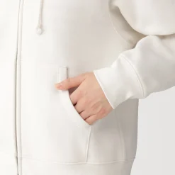 Pulls Et Cardigans|Hoodies Et Sweatshirts^Muji Sweat-shirt à capuche zippé en coton mélangé pour femme