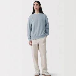 Pulls Et Cardigans|Hoodies Et Sweatshirts^Muji Sweat-shirt à col ras du cou et à double tricot pour homme