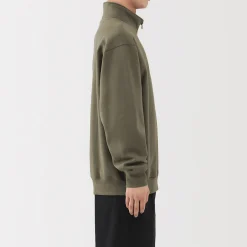 Pulls Et Cardigans|Hoodies Et Sweatshirts^Muji Sweatshirt à demi‐zip en coton mélangé pour homme