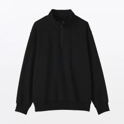 Pulls Et Cardigans|Hoodies Et Sweatshirts^Muji Sweatshirt à demi‐zip en coton mélangé pour homme
