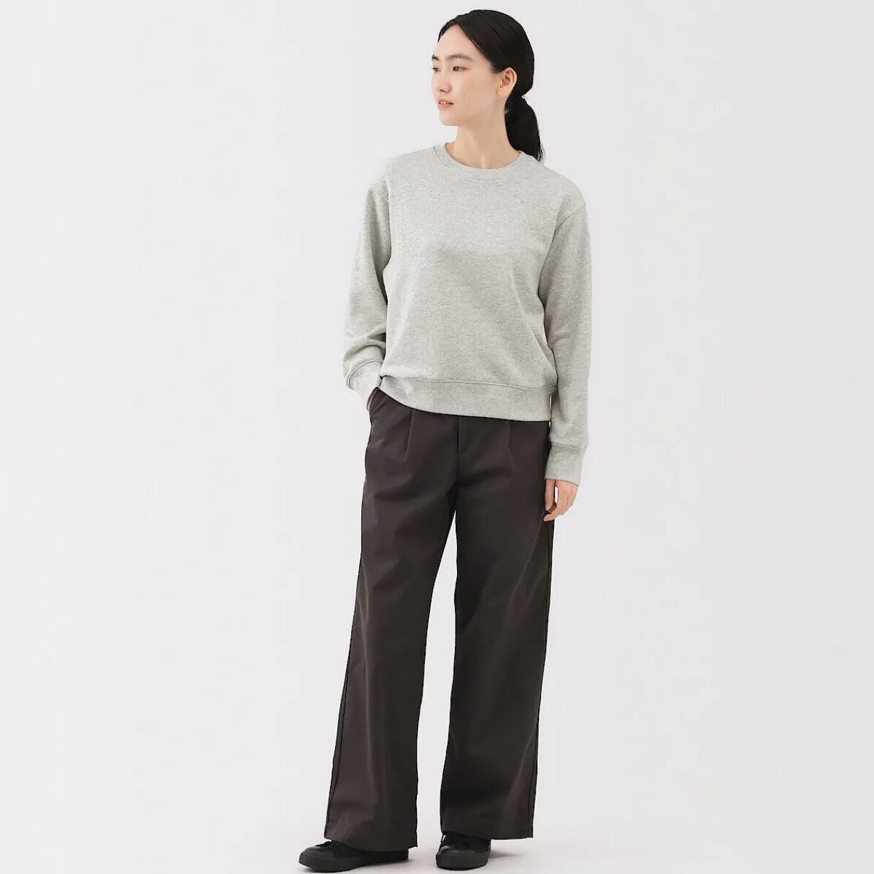 Pulls Et Cardigans|Hoodies Et Sweatshirts^Muji Sweat‐shirt en mélange de coton pour femme