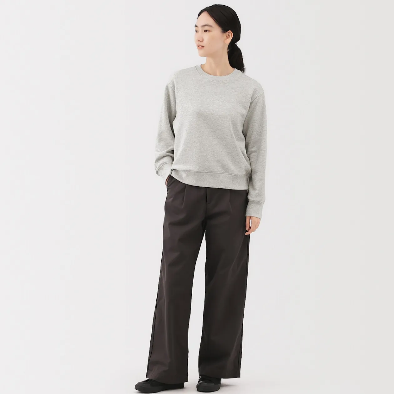 Pulls Et Cardigans|Hoodies Et Sweatshirts^Muji Sweat‐shirt en mélange de coton pour femme