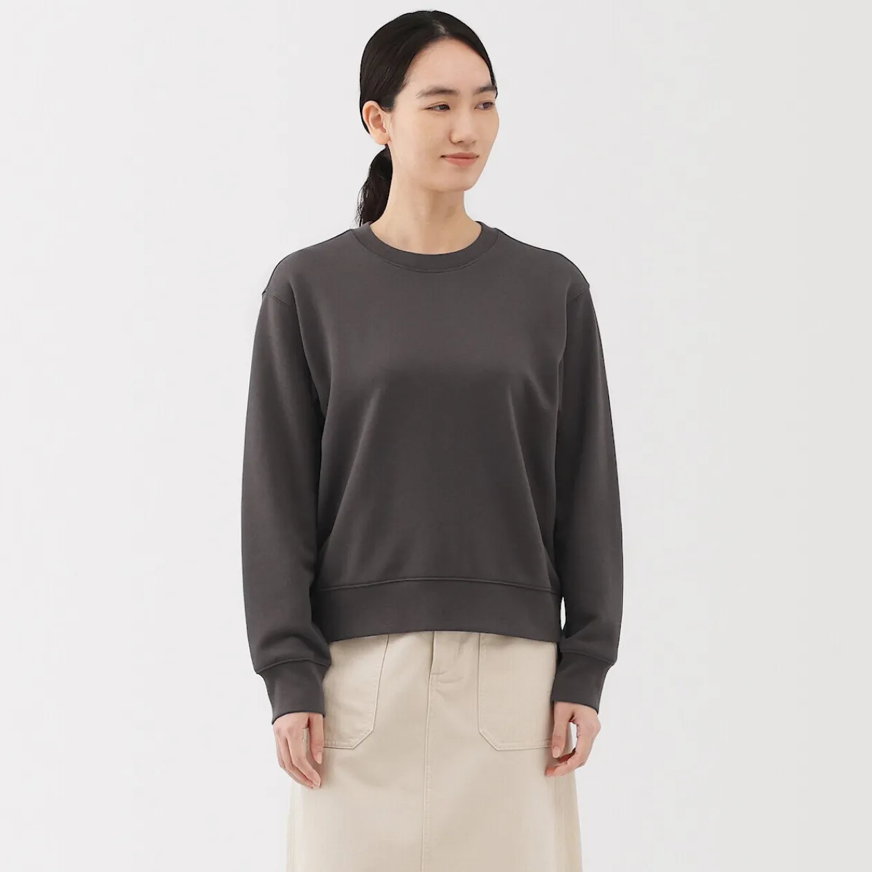 Pulls Et Cardigans|Hoodies Et Sweatshirts^Muji Sweat‐shirt en mélange de coton pour femme